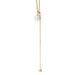 Fashion Pearl Women Necklace Light Niche All-match Round Gold-plated INS Style Long Snake Bone Chain_ipsvogv.com