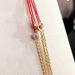 French Bracelet Made Of Pure Silver Plated Rose Gold And Set Diamonds. Red With A Single Diamond. Lucky Red For The_ipsvogv.com