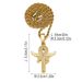 Eye Of Horus Hip-Hop Pendant Versatile Alloy Full Diamond Cross Necklace_ipsvogv.com