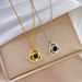 【 Full Body Titanium Steel 】 Love Projection Extremely Simple Wind Furnace, Real Gold Necklace For Women Instagram,_ipsvogv.com