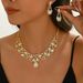 Pinduoduo Water Drop Tassel Necklace Earrings Bracelet Set High-end Versatile Dress Jewelry_ipsvogv.com