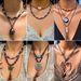 Jewelry beaded necklace new Chinese necklace women's versatile butterfly wooden beads retro turquoise necklace_ipsvogv.com