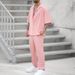 Men's Fashion Shirts And Casual Pants Two-piece Set Hot-selling Men's Clothing New Fit Trendy Solid Color Men's Fashion Suit_ipsvogv.com
