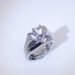 creative Heart-shaped Simulation For Women's Fashion Engagement Ring Set_ipsvogv.com