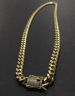 Mens Gold Tone 316L Stainless Steel Necklace Curb Cuban K Chain With Dias Clasp Lock 8mm/10mm/12mm/14mm/16mm/18m_ipsvogv.com