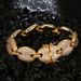 Men's Button Hollow Out Micro Inlaid Trendy Hip-Hop Bracelet Coffee Bean Gold-Plated Chain Luxurious Jewelry_ipsvogv.com
