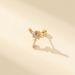 1 Piece Ear Cartilage Rings & Studs Luxurious Romantic Cross Copper Inlay Zircon KC Electrophoresis White Ear Cartilage Rings & Studs_ipsvogv.com
