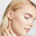Women's Jewelry Simple And Compact Texture Brass Gold Plated Bean Shaped Glossy C Shaped 925 Silver Needle Earrings Temperament Versatile_ipsvogv.com