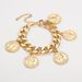B1255 Thick Chain Women Like Coins Exaggerate Punk Hip Hop Style Bracelet Geometric Accessories_ipsvogv.com