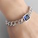 New And Women's Blue Couple Cuban Personalized Men's Bracelet, Trendy_ipsvogv.com
