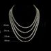 2024 Hip Hop 4mm Alloy Claw Necklace Rhinestone Row Tennis Chain Simple_ipsvogv.com