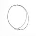 High End Simple Style Necklace Safety Buckle Necklace Titanium Steel Men's Double Layer Couple Light Luxury Clavicle Necklace_ipsvogv.com