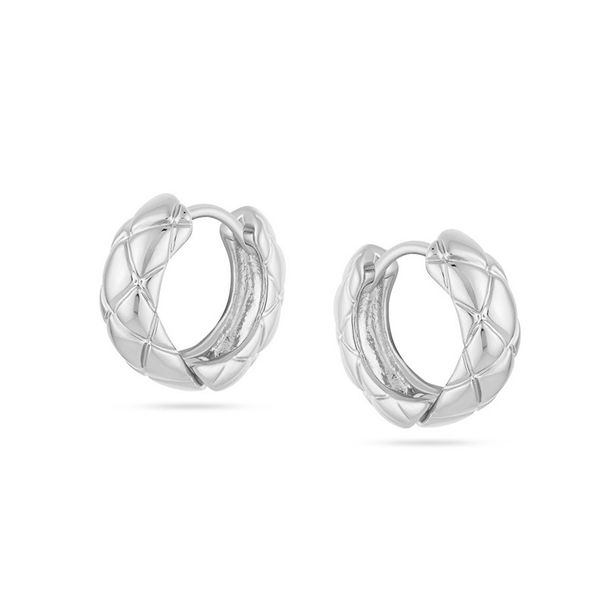 Women's Jewelry Diamond Pattern Hoop Earrings Light Luxury High End Design Sense Fashion Temperament Versatile Earrings Ear Jewelry_ipsvogv.com