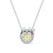 Beating Heart Lucky Cat Necklace Female Elements Crystal Chinchilla Clavicle Necklace_ipsvogv.com