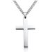 Hot Selg Minimalist Necklace Stainless Steel With Chain Jewelry For Men And Women | Cross Faith Pendant Necklaces_ipsvogv.com