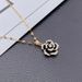 2021 Korean Version Of Three-layer Rose Titanium Steel Necklace With Personalized Collarbone Chain, Exquisite And_ipsvogv.com