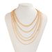 Hip Hop Ins Metal Snake Bone Chain Necklace Punk Style Round Bead Layered Necklace For Women_ipsvogv.com