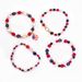 Handmade Patriotic Bracelet Set With 8mm Round Flag Pendants - Natural Stone Beaded Jewelry For Men And Women Independence Day Bracelet Bracelet Set_ipsvogv.com