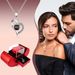 Women’s Jewelry Set Fashion Rose Jewelry Box with Heart shaped Necklace Fashion Love Pendant Mother's Day Christmas Gift_ipsvogv.com