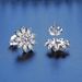 Crystal Sunflower Round Mosonite Earrings Women, Brilliant Korean style Earrings, Fashionable and Personalized_ipsvogv.com
