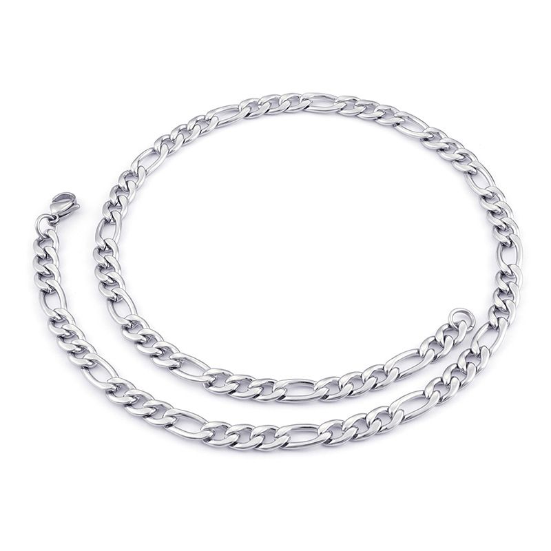 Men's Jewelry Hip Hop Titanium Steel NK Naked Chain Stainless Steel Long Necklace With Chain Jewelry_ipsvogv.com