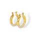 Hot Selling Fashionable Niche INS Retro Daily Titanium Steel Half Full Diamond Earrings_ipsvogv.com