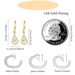 Unisex Real Gold Brass Electroplating Niche Diamond Drop Hollow Earrings Simple Design Ear Buckles_ipsvogv.com