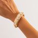 Bracelet Design With Pearl Inlaid Spring Bracelet, Exaggerated Ins Landscape Surface, Irregular Bracelet_ipsvogv.com