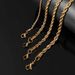Men's Jewelry Set Fashion Stainless Steel Twist Chain Men's Bracelet Trendy Fashion Gold Button Rope Chain Titanium Steel Bracelet_ipsvogv.com