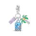 Women's Jewelry Summer Holiday Style Sunshine Beach Castle Sports Beads Pendant DIY Jewelry Bracelet Accessories Copper Plated Silver_ipsvogv.com