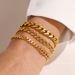 Women’s Jewelry Set Fashion Fashion Trend Stainless Steel Bracelet Real Gold Electroplating Smooth Texture Titanium Steel Cuban Chain Ladies Jewelry_ipsvogv.com