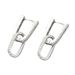 Fashionable OL Sweet Cool Spicy Girl Style Earrings for Women Simple Inlaid Zircon Versatile Earnail U-shaped Splicing_ipsvogv.com