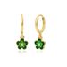 Oil Drop Flower Round Earrings For Women Light Luxury Niche Design Ear Clips High End Temperament Earrings_ipsvogv.com