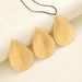 Exaggerated Banana Leaf Water Drop Earrings Necklace suit Women Creative Personality Jewelry suit Three-piece Set Jewelry_ipsvogv.com