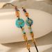 Bohemian Turquoise Pendant Necklace - High-End Stainless Steel Chain For Women_ipsvogv.com