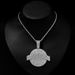 Alloy Full Diamond Pendant RTMUDIAL Hip Hop Style Cuban Round Brand Men's Necklace_ipsvogv.com