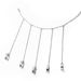 Personalized Smooth Tassel Open Set Of 5 Pieces One Piece Chain Ring_ipsvogv.com