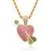 Pendants & Charms Hip Hop Necklace For Men One Arrow Through The Heart Love Pendant Micro Inlaid Zircon Colored Zircon Personalized Accessories_ipsvogv.com