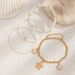 Ocean Vacation Style Starfish Pendant Anklet Set Temperament Pearl Rice Bead Foot Decoration For Women_ipsvogv.com