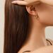 Women’s Jewelry Set Fashion Personality Colored Zircon Ear Buckles Copper Plated With Real Gold Ins Metal Style U Shaped Earrings Ear Clip Jewelry_ipsvogv.com