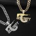 Cuban Chain Sniper Rifle Necklace Hot Selling 3D Diamond Studded Letters SEURITY Gun Pendant_ipsvogv.com