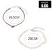 Summer Beach Style Natural Shell Conch Handmade String Chain Knot Cotton Thread 2-piece Feet Set_ipsvogv.com
