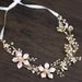 Fashion Flower Headdress Handmade Pearl Leaf Headband Accessories Wedding Dress Makeup Simple Hair Accessories_ipsvogv.com