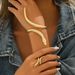 Geometric Style Women's Adjustable Ring Set Versatile Spirit Snake Design Personalized Bracelet Jewelry_ipsvogv.com