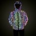 Men's Clothing winter new circuit pattern colorful reflective cotton coat men's luminous fashion large size cotton coat men's clothing_ipsvogv.com