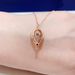 Beating Heart Confession Balloon Necklace Female Element Crystal Clavicle Necklace Female_ipsvogv.com