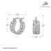 S Silver Geometric Women's Niche Personality Trend Japanese And Korean Atmospheric Cartoon Round Earrings_ipsvogv.com