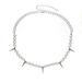 Hip hop men and women high end sense of matching accessories reflective pearl titanium steel necklace men's trendy clavicle chain_ipsvogv.com