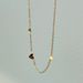 Spot Retro Gold Plated Titanium Steel Small Heart Dangle Minimalist Stacking Necklace_ipsvogv.com