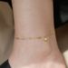 Exquisite Mini Love Anklet Women's Design Sense Of Advanced Simplicity, Coldness And Gold-plated Qixi_ipsvogv.com